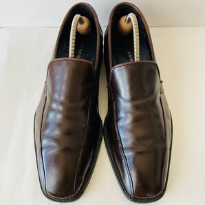 BURBERRY バーバリー 濃茶 ローファー 25.5cm 除菌・消臭済み