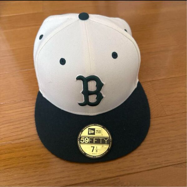 New Era 59FIFTY キャップ 7 1/8ベージュ/イエローバックス