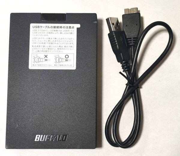 バッファロー SSD 外付け 2TB USB3.2Gen1 SSD-PG2.0U3-BC ポータブル BUFFALO
