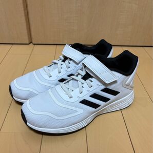 新品未使用 adidas デュラモ スニーカー ホワイト/ブラック 21.5cm