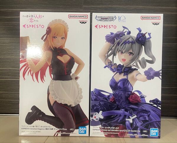 アイドルマスター シンデレラガールズ ESPRESTO ナムコ限定 フィギュア 神崎蘭子 着せ恋喜多川海夢チャイナメイド2体セット