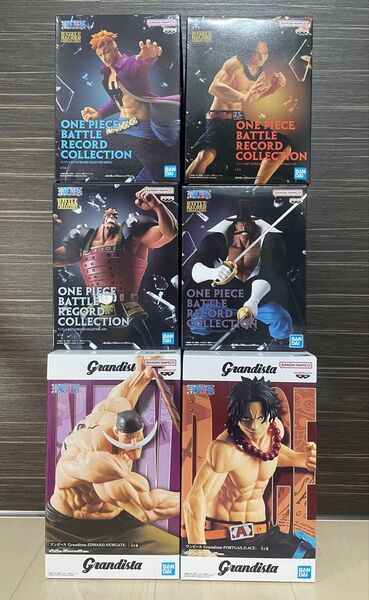 【新品未開封】ワンピース 白ひげ海賊団 Grandista 白ひげ エース ジョズ ビスタ マルコ フィギュア 6体セット