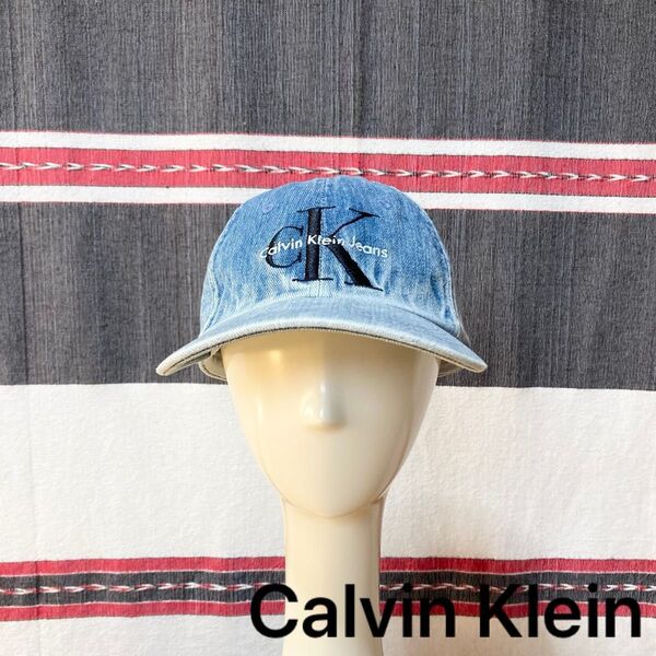 CK Calvin Klein Jeansデニムキャップ美品 90s00s人気