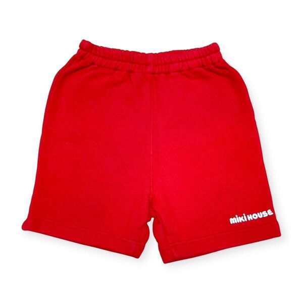 美品 ミキハウス 90 半ズボン ハーフパンツ 現行品 レトロ オールド 夏物 ヴィンテージ シンプル 定番 短パン
