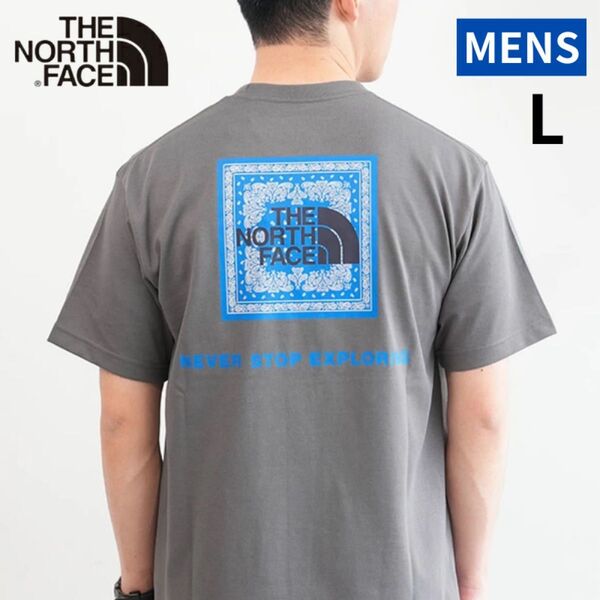 新作!ノースフェイス Tシャツ 半袖 バンダナスクエアロゴ 32446 SP L
