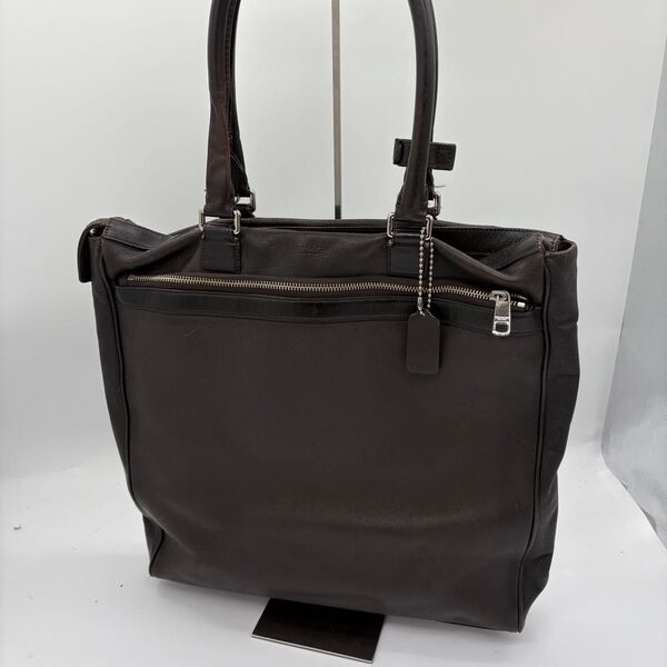 COACH コーチ レザー トートバッグ 黒 ビジネスバッグ A4収納可 ブラック 肩掛け 71331