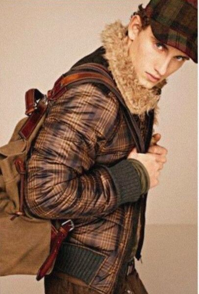12秋冬 カタログ掲載 26万 DOLCE&GABBANA ドルチェ&ガッバーナ チェック柄 ファ ダウンジャケット