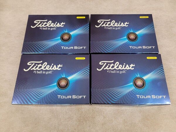 Titleist TOUR SOFT ゴルフボール イエロー 4ダース 新品 未使用