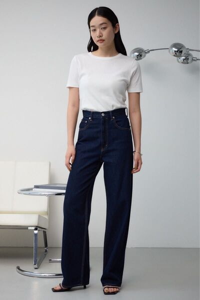 AZUL by moussy DENIM ハイウエストワイドデニム XSサイズ One Wash