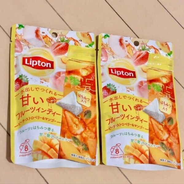 リプトン フルーツインティー ピーチ・ストロベリー&マンゴー ティーバッグ ×2