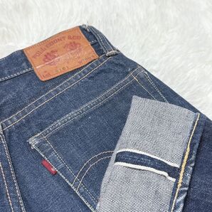 フルカウント デニムパンツ 桃耳 ボタンフライ W26 lot0101 ピンク耳 セルビッチ