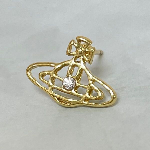 Vivienne Westwood フレームオーブピアス ゴールド 片耳