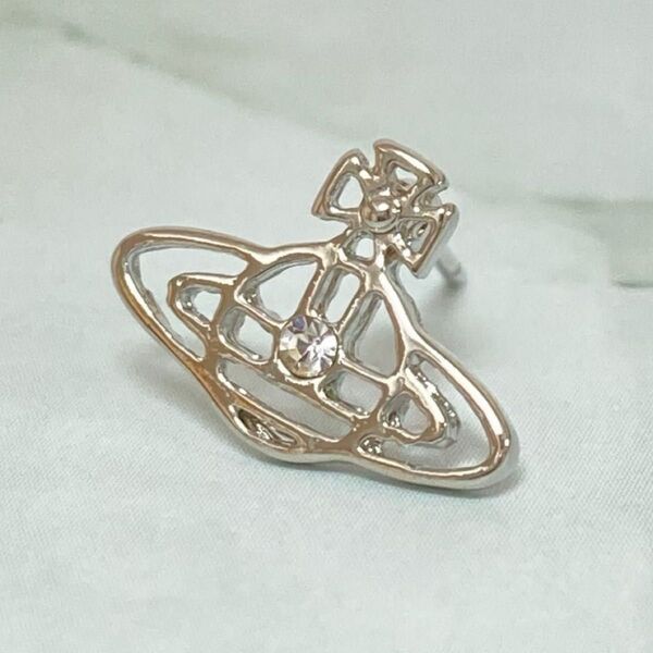 Vivienne Westwood フレームオーブピアス シルバー 片耳