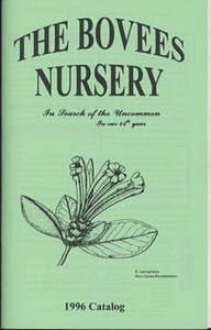 #THE BOVEES NURSERY 1996 catalog inspection : vi reya* can pillow ginm* rhododendron *rodoten Delon 