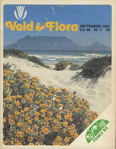 #Veld & Flora Vol.69 No.3(JOURNAL OF THE BOTANICAL SOCIETY OF SOUTH AFRICA) inspection : car stain Bosch 