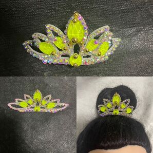 フェルトソフトティアラ 蛍光イエロー