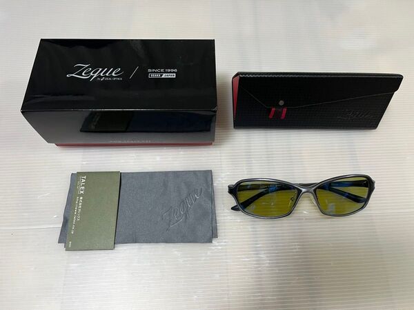 美品 Zeque Dorio ガンメタル/ブラック イーズグリーン/ブルーミラー POLARIZED ドリオ F-1662