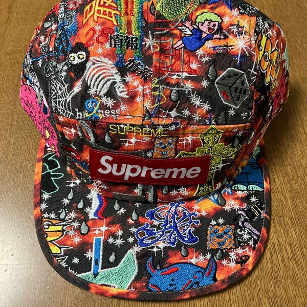 Supreme AOI Embroidered Camp Cap "Flames" 葵産業 帽子 キャップ シュプリーム