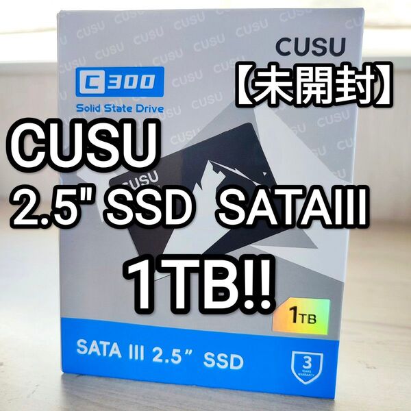 【未開封】CUSU SSD 2.5インチ SATA 1TB(1,000GB) C300