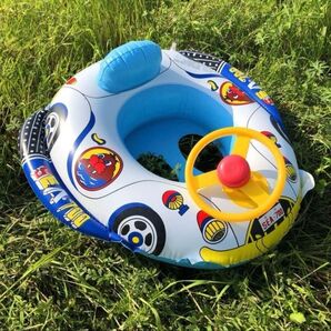 浮き輪 ベビーボート プール キッズ ベビー ハンドル付き