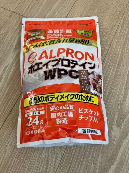 ホエイプロテイン ALPRON アルプロン チョコチップミルクココア風味 900g WPC