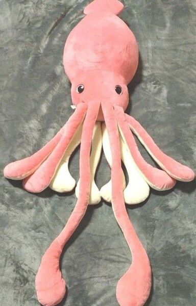【ダイオウイカ 超BIG ぬいぐるみ】ピンク 約140cm 1点