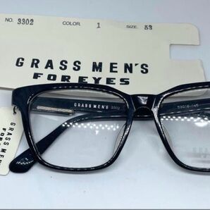 未使用品 福井県鯖江市 80sヴィンテージメガネフレーム メガネフレーム ウェリントン型 鯖江メガネ