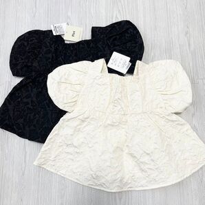 ブラウス シャツ ジャガードブラウス キッズ 子供服 女の子