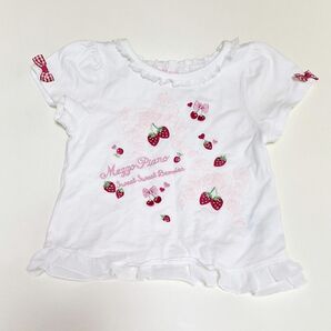Mezzo piano メゾピアノ いちごTシャツ