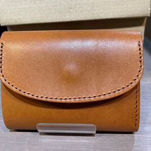 栃木レザー『新品未使用』【牛革】(本革)三つ折り財布