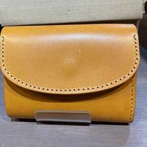 栃木レザー『新品未使用』【牛革】(本革)三つ折り財布