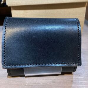 栃木レザー『新品未使用』【牛革】(本革)三つ折りミニ財布