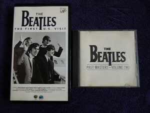 ★BEATLES/ビートルズＶＨＳ＆輸入盤ＣＤセット♪THE FIRST U.S VISIT＆PAST MASTERS vol.2★とても貴重な映像とベスト盤のようなＣＤ集！