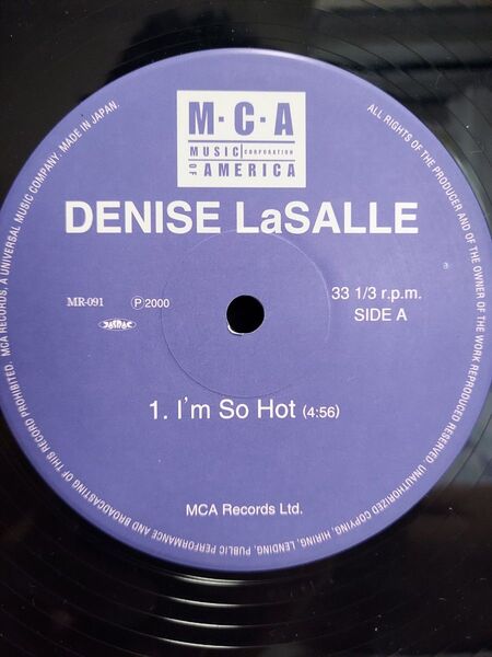 【希少名盤】DENISE LaSALLE I'm So Hot 12インチレコード