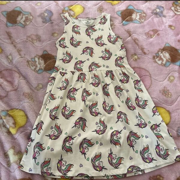 H&M ワンピース140/150 キッズ ガールズ 女の子 エイチアンドエム ノースリーブ