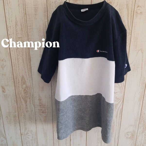 Champion パイル生地 Tシャツ