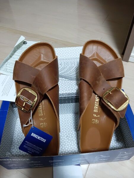BIRKENSTOCK ビルケンシュトック サンダル レザー ブラウン 43 280 未使用