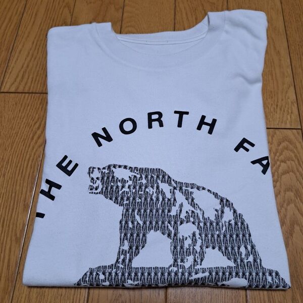 美品 THE NORTH FACEノースフェイスホワイト Tシャツ クマM