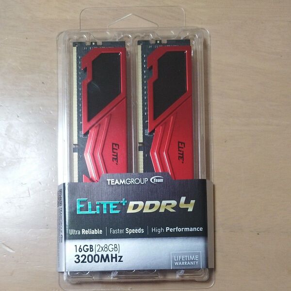 TEAMGROUP ELITE DDR4 16GB (2x8GB) 3200MHz メモリ