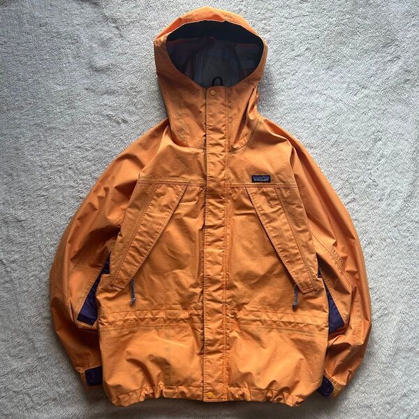 【超希少・名作】90s Patagonia スーパーアルパインジャケット オレンジ 美品 Lサイズ相当(US規格Sサイズ)