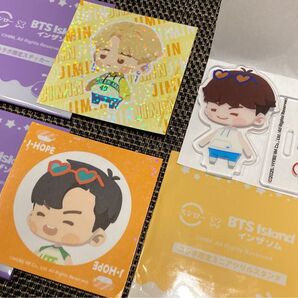 スシロー×BTS Island インザソム コラボ限定ステッカー アクリルスタンド 3点セット