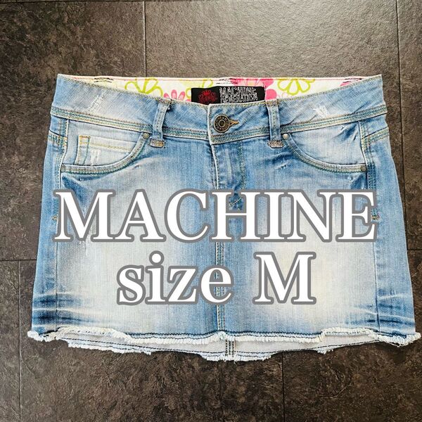 【平成ギャル00s】MACHINEダメージクラッシュデニムミニスカート