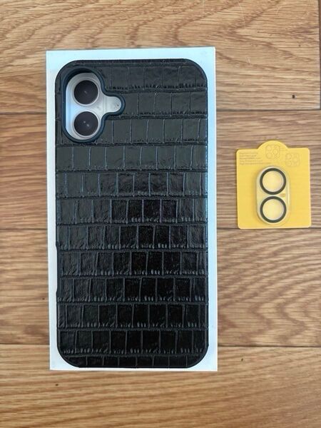 iPhone16 Plus アイフォン16 プラス ケース カバー ピカピカ ツヤのある クロコダイル 調 大人っぽく着せ替えに