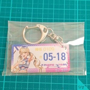ぶいすぽっ! 神成きゅぴ ナンバープレート風アクリルキーホルダー 夏服ver.
