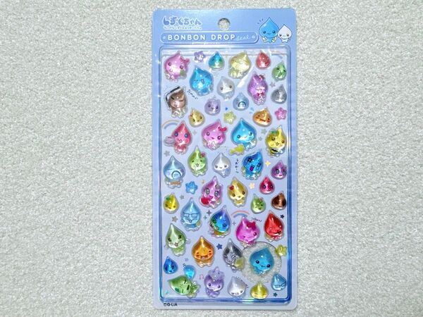 【しずくちゃん ボンボンドロップシール】 しずくの森のなかまたち平成レトロキャラ