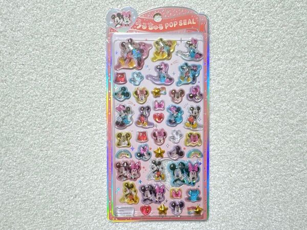 【ミッキー&ミニー うるちゅるPOPシール】ディズニー キャラクター 紙モノ