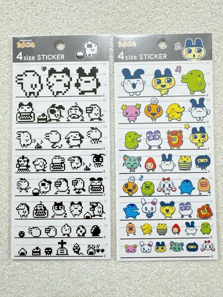 【たまごっち 4サイズステッカー2点セット】シール 平成レトロキャラクター