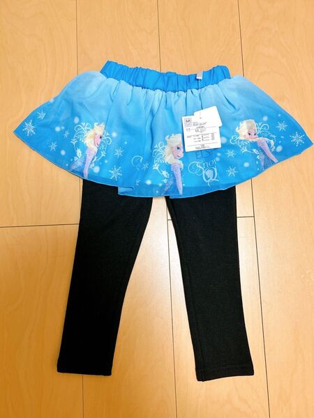 新品タグ付きアナと雪の女王 エルサ スカッツ スカート 裏起毛 100cm キッズ 女の子 スカッツ スカート 女児 子供服