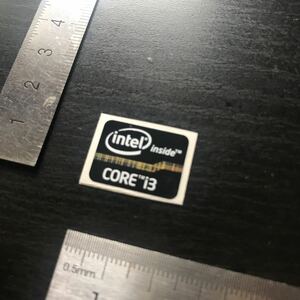 intel inside CORE i3 black personal computer emblem seal @1824