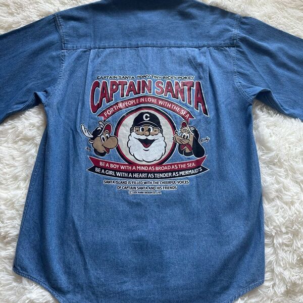 CAPTAIN SANTA デニムシャツ バックプリント